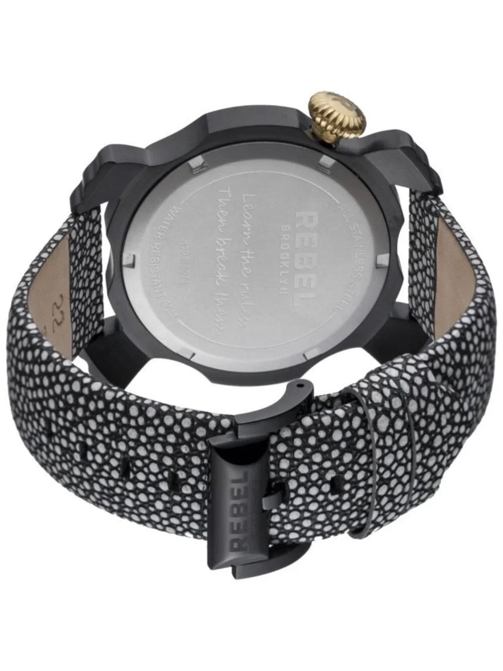 NWT Rebel Coney Island Black Dial Watch pearl-soap.com